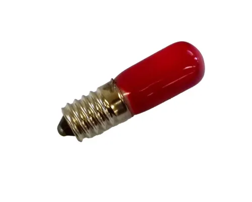 Glimmlampe 220V-A.C.16x54mm SGL E14 rot*