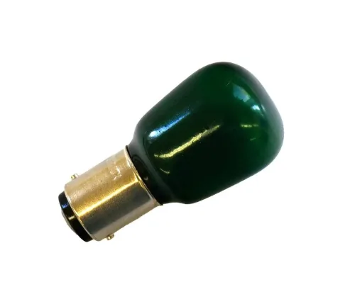 Kugellampe 24V 25W 26x54mm Ba15d grün