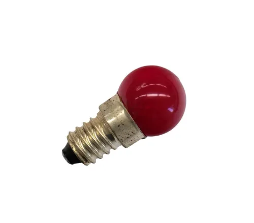 Kugellampe 14V 4W 25x47mm E14 rot