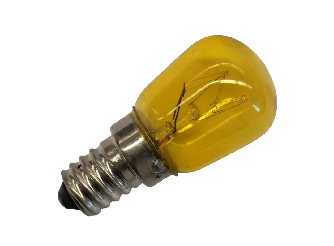 Kugellampe 60V 10W 26x54mm E14 gelb