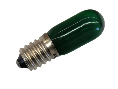 Röhrenlampe 48V 7W 16x48mm E14 grün