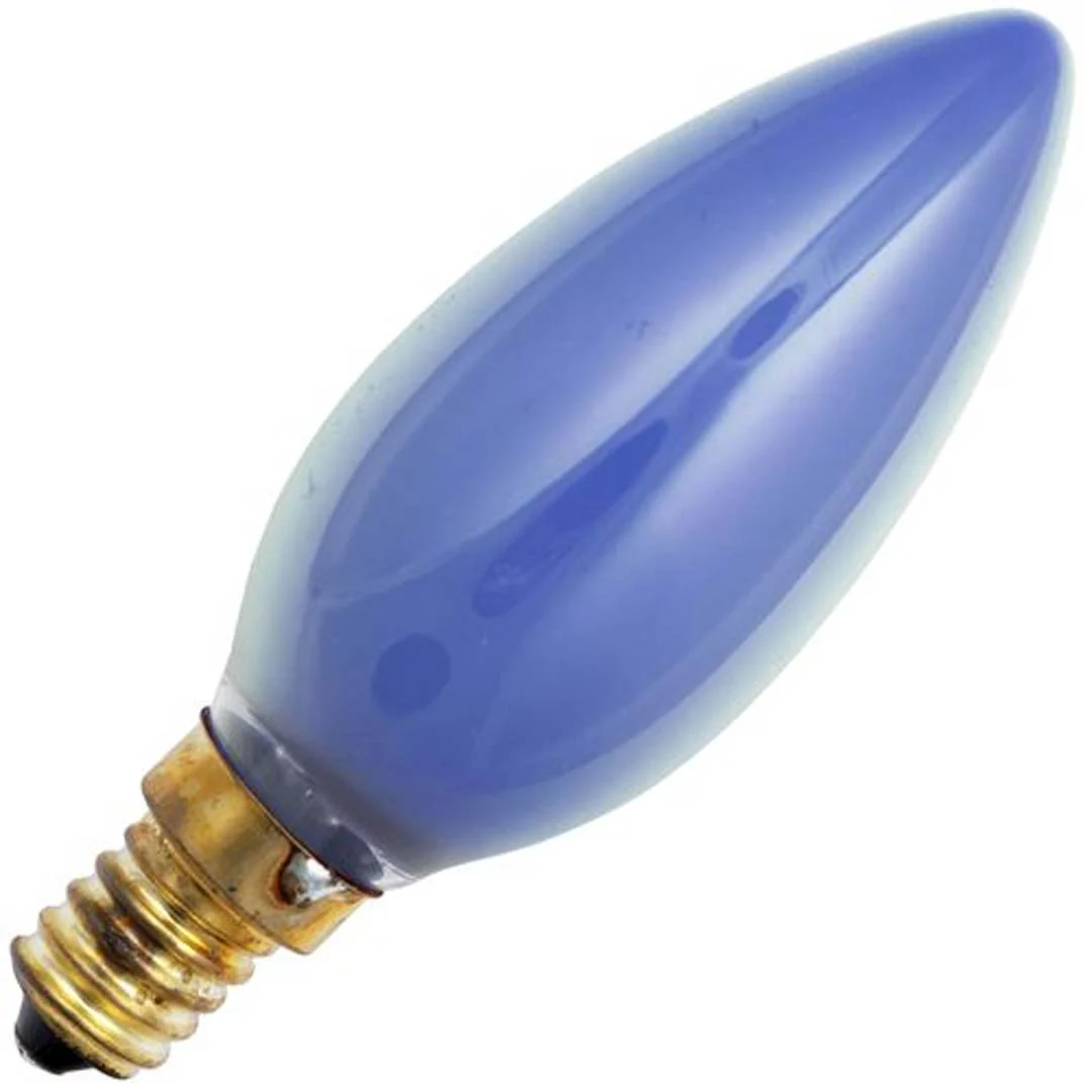 Kerze 240V 25W 35x98mm E14 blau Kerze 240V 25W 35x98mm E14 blau