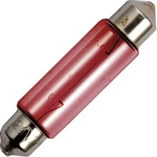 Soffitte 24V 125mA/3W 11x44mm S8.5 rot