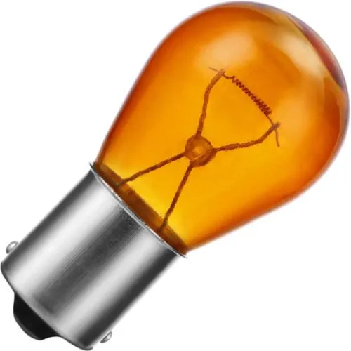 Autolampe 24V 21W 25x45mm Bau15s amber