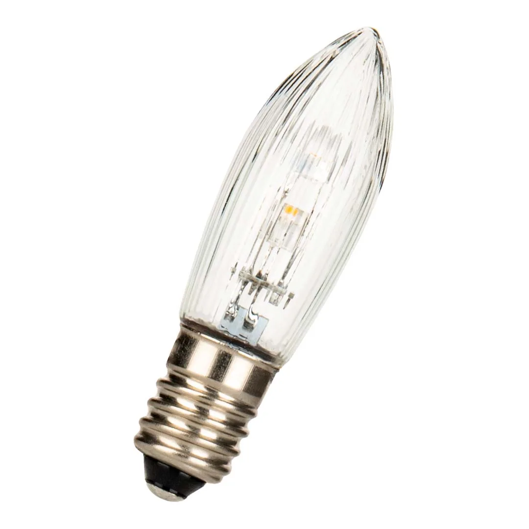 LED Kerze 10-55V 0.3W AC 13.5x45mm E10 2000K 6lm