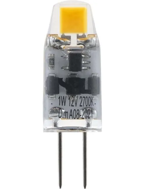 LED G4 COB T10x31 12V 80Lm 1.1W 822 330° AC/DC Clear Dim