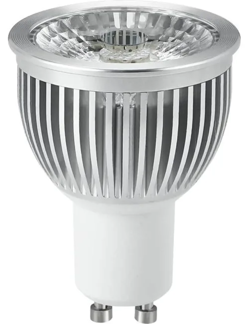 LED MR16 GU10 PMMA 50x65 230V 400Lm 5W 827 38° AC Silver Dim