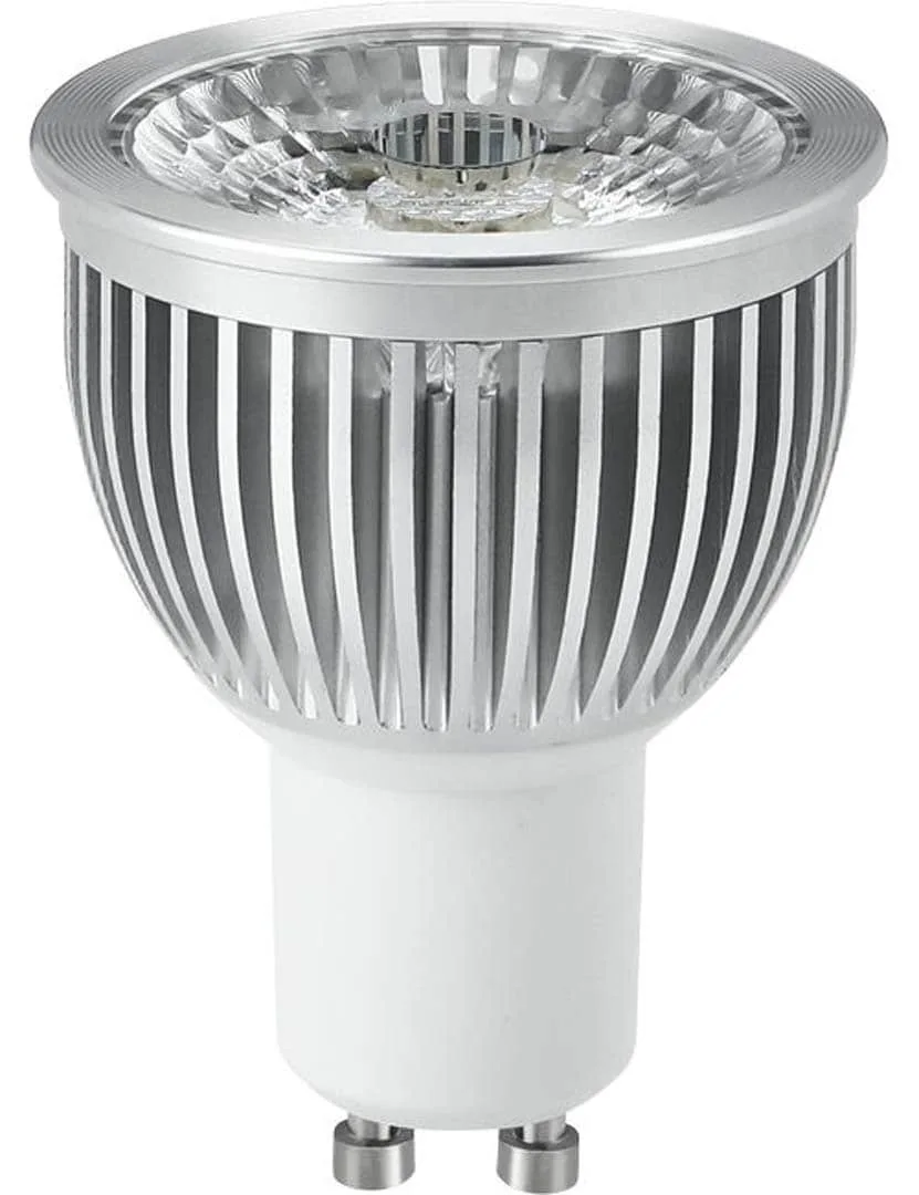 LED MR16 GU10 PMMA 50×65 230V 400Lm 5W 827 38° AC Silver Dim