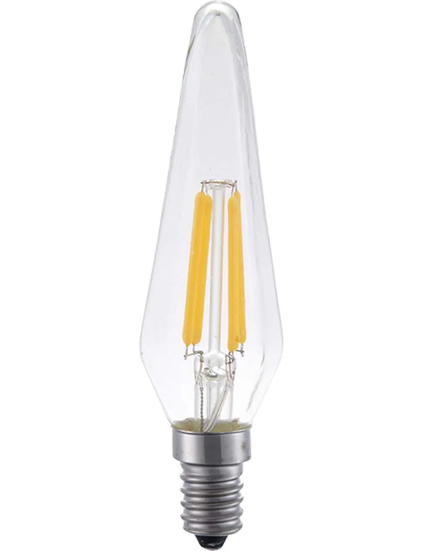 LED Dekorativ E14 Fila Hexagon 32×118 230V 260Lm 4W 922 AC Clear Dim
