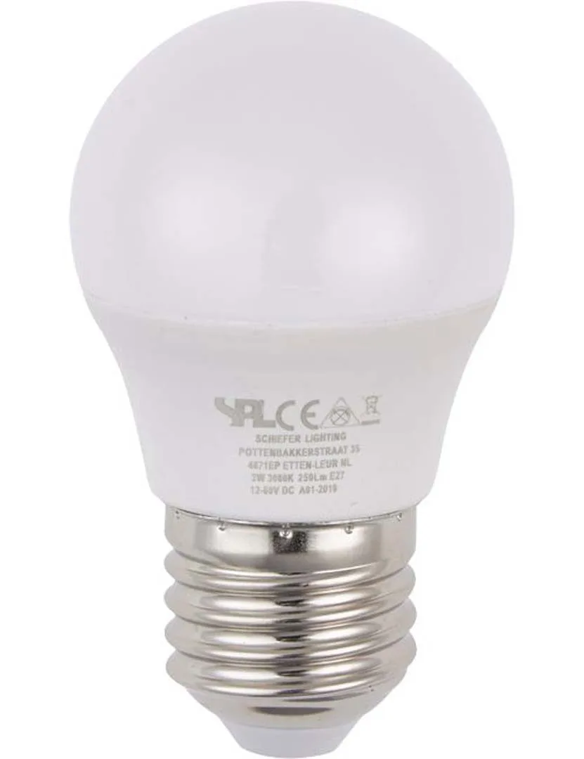 LED Zier-/Tropfen E27 Ball G45x80 12-60V 250Lm 3W 830 160° DC Non-Dim