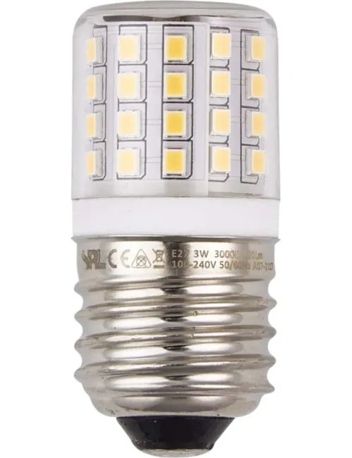 LED Röhre E27 Tube T27x60 100-240V 550Lm 4.5W 830 AC/DC Clear Non-Dim