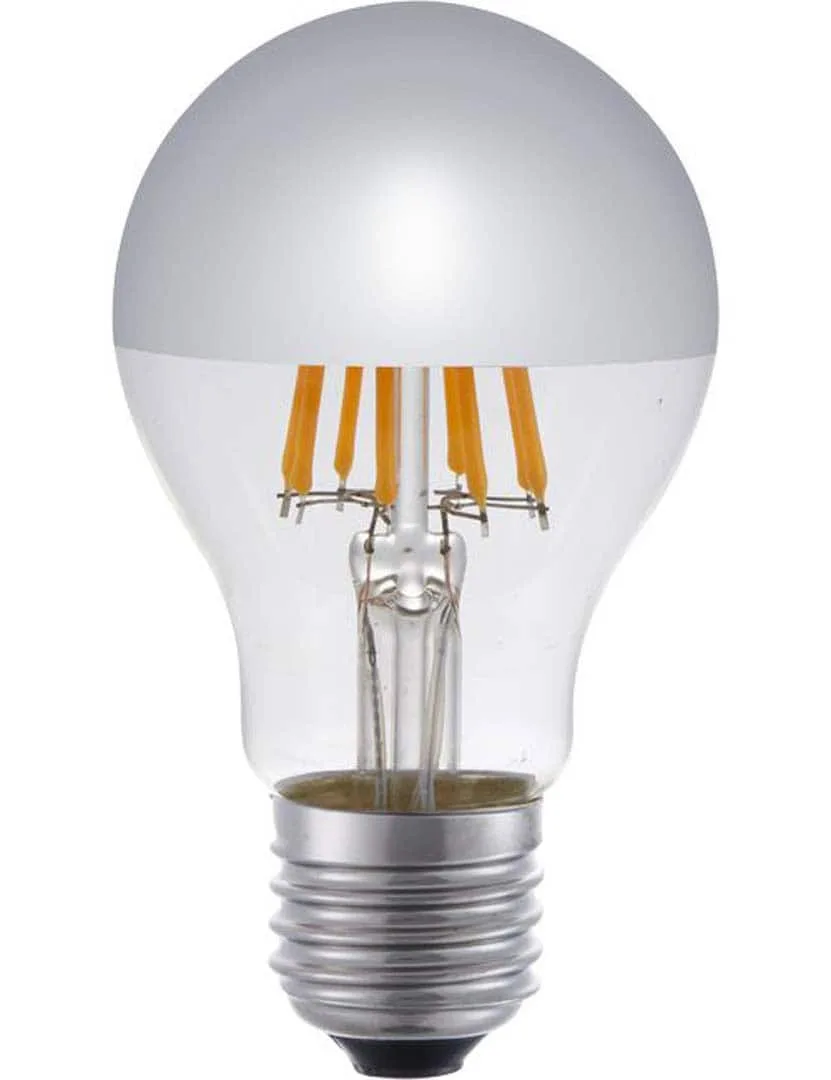 LED Kopfspiegellampe E27 Fila GLS Top Mirror A60x105 230V 500Lm 6.5W 925 AC Silver Dim