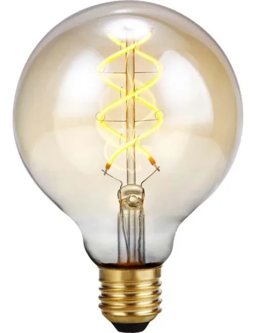 LED Dekorativ E27 Fila Flex DH 95×135 230V 460Lm 5W 822 AC Gold 3step-Dim