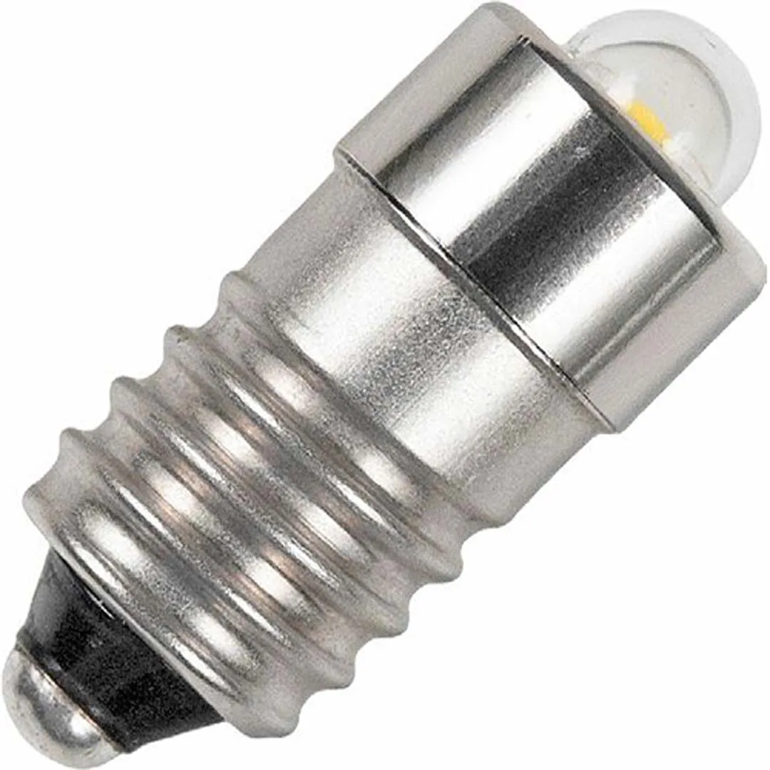 LED Signal-Röhrenlampe E10 10×23 7-18V 300mA 1W 6500K 75Lm 10Khrs