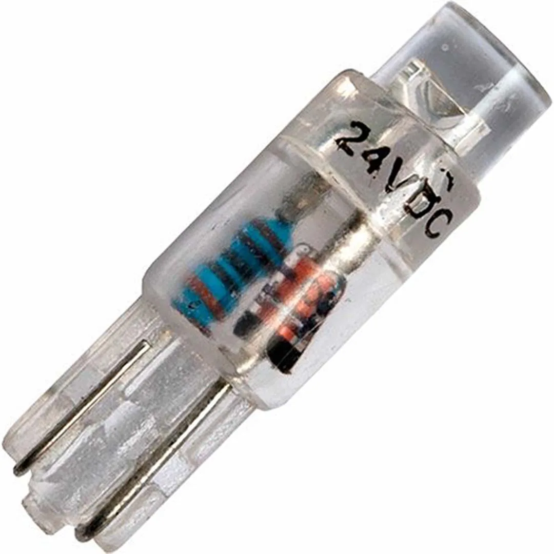LED Glassockellampe T5 W2x4.6d Starled 5×17 24V 10mA AC/DC 25Khrs