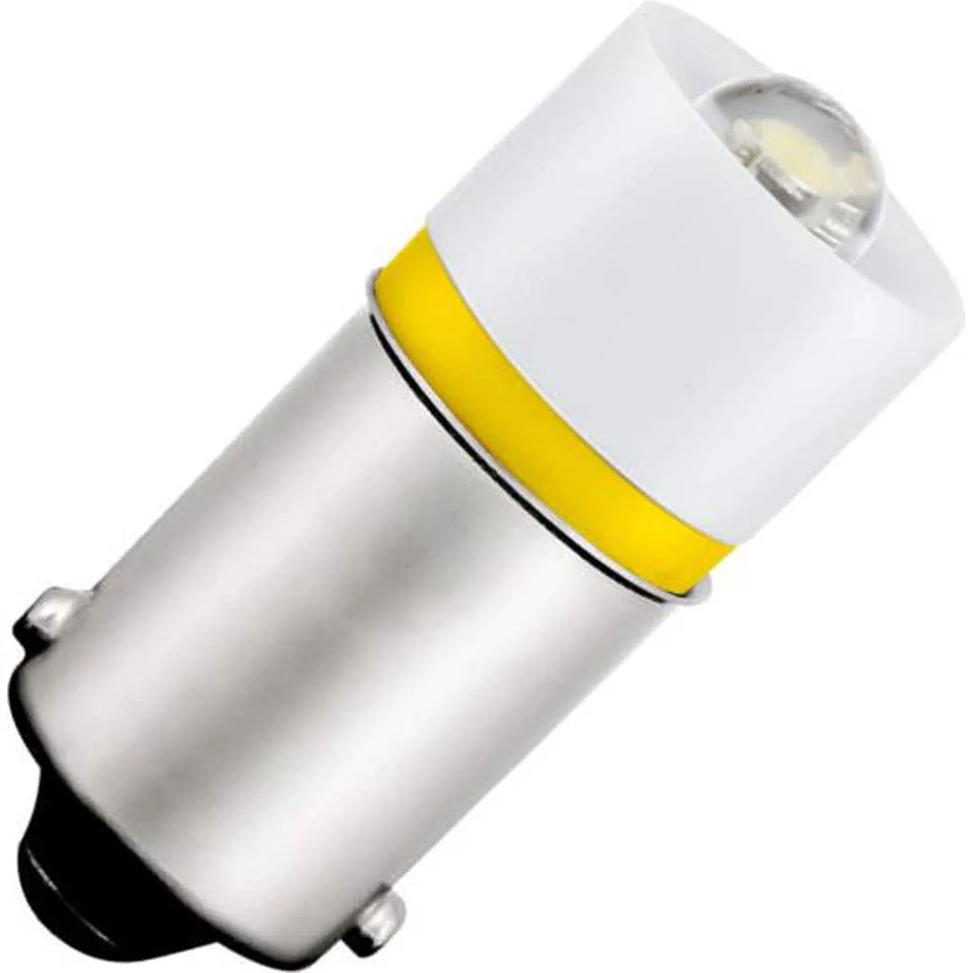 LED Signal-Röhrenlampe Ba9s Starled T10x20mm 48V 12mA gelb