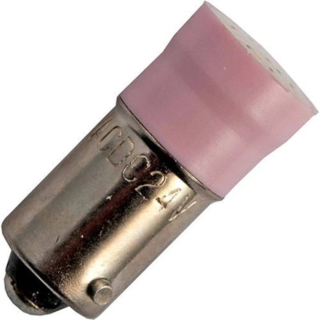 LED Signal-Röhrenlampe Ba9s Multi Chip 10x21mm 48V 15mA Rot DC