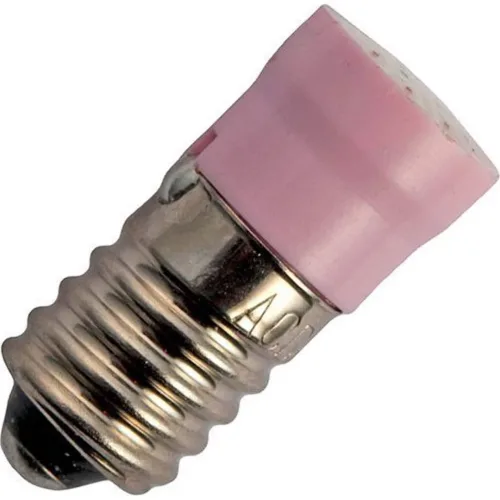 LED Signal-Röhrenlampe E10 8x Multi Chip T10x28 24V 18mA AC/DC 40Khrs