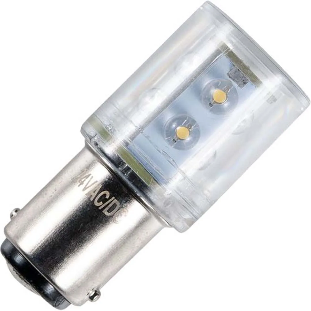 LED Röhre Ba15d Stackled T20x46 24V 16mA 0.5W AC/DC 6 leds LED Röhre Ba15d Stackled T20x46 24V 16mA 0.5W AC/DC 6 leds