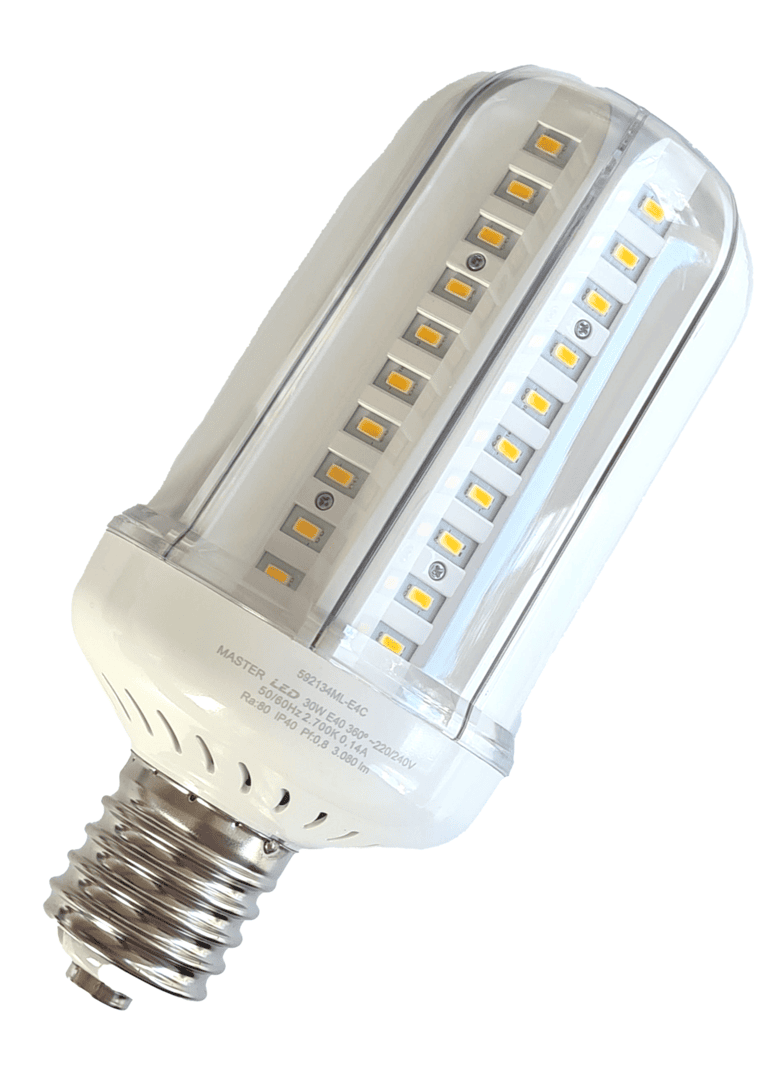 LED Dekorativ Beneito Faure 240V 30W(=150W) 95x206mm E40 2700K 3080lm 360°