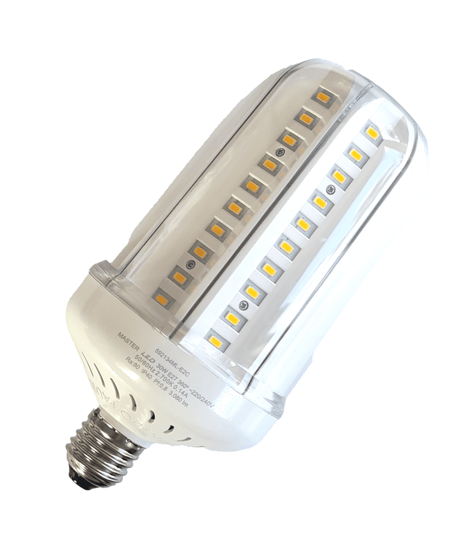 LED Dekorativ Beneito Faure 240V 30W(=150W) 95x195mm E27 2700K 3080lm 360°