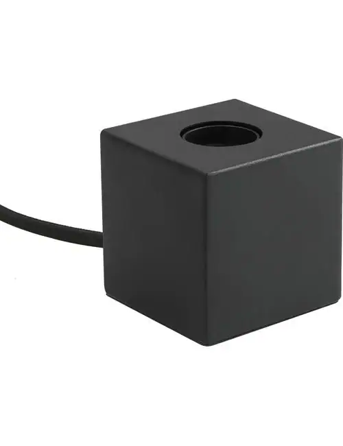 Table Lamp Cube 85mm E27 Satin Black Table Lamp Cube 85mm E27 Satin Black