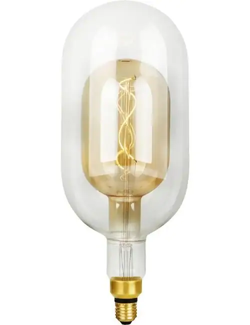 LED E27 Flex Double Tube T150x385 470Lm 4.9W 922 AC Clear/Gold Dim LED E27 Flex Double Tube T150x385 470Lm 4.9W 922 AC Clear/Gold Dim