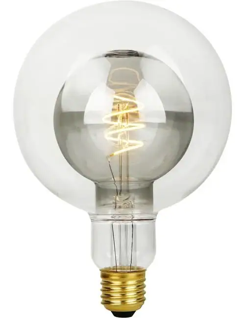 LED E27 Flex Double Globe G125x180 470Lm 5.5W 822 AC Clear/Smoke Dim
