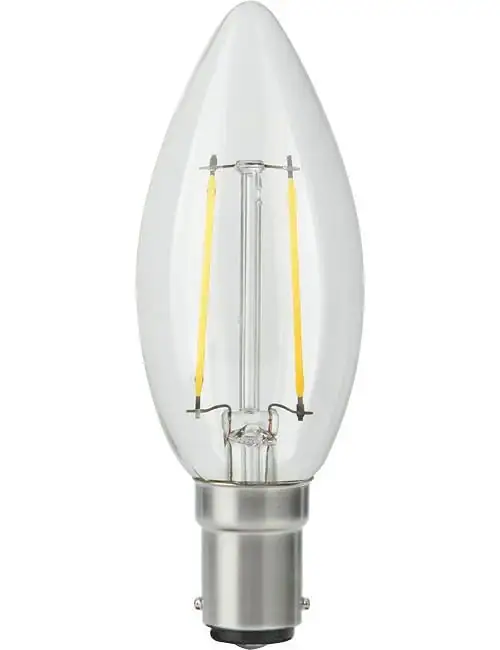 LED Ba15d Fila Candle C35x100 230V 250Lm 2.5W 925 AC Clear Dim LED Ba15d Fila Candle C35x100 230V 250Lm 2.5W 925 AC Clear Dim