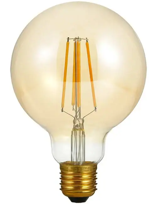 LED E27 Fila Globe G95x140 230V 350Lm 4W 922 AC Gold Dim