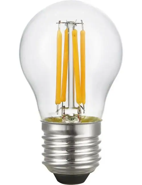 LED E27 Fila Ball G45x80 24V 310Lm 4W-AC 3W-DC 925 AC/DC Clear Non-Dim LED E27 Fila Ball G45x80 24V 310Lm 4W-AC 3W-DC 925 AC/DC Clear Non-Dim